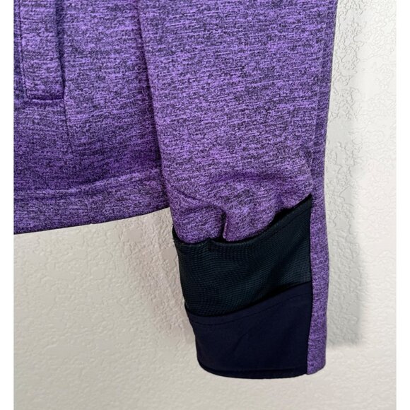 Loki Gear Women's Full Zip Hoodie Jacket Stealth Cuff in Heathered Purple - Picture 8 of 16